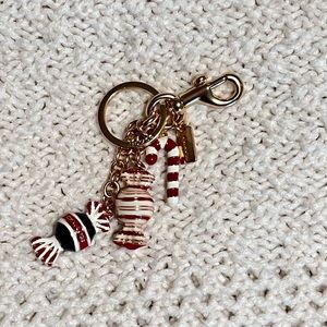 Coach Christmas Candy Keychain
